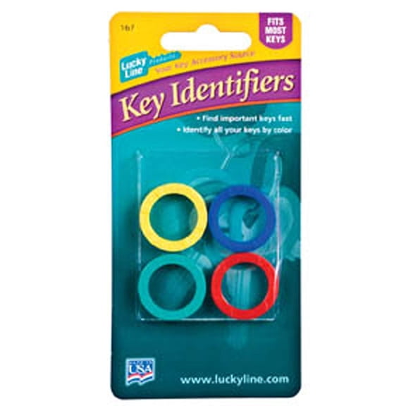 Lucky Line Products 16704 Key Idntifier Assort 4Ct