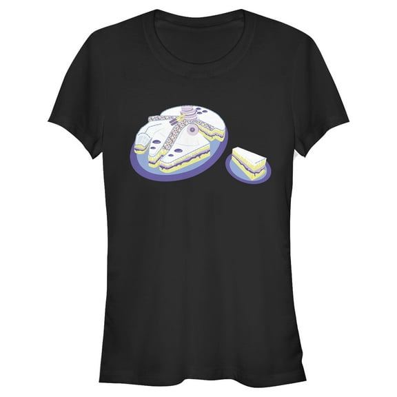 Junior's Star Wars Millennium Falcon Cake Graphic T-Shirt