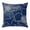 Navy Blue, variant on Throw Pillow Covers 24 x 24 Inch, Blue Flowers Cotton Linen Pillows Cases, Spring Floral Botanical Modern Art Square Cushion Covers for Couch Sofa Bed