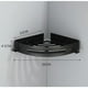 thumbnail image 1 of Estante de canasta de esquina para ducha de acero inoxidable 304 Organizador de baño Almacenamiento montado en la pared (2 estantes de almacenamiento negros), 1 of 5