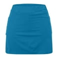 thumbnail image 4 of UAMVSH Skirted Shorts for Women Plus Size Soft Stretchy Tennis Golf Athletic Skorts High Waist Running Active Skirts with Shorts(X-Large,Sky Blue), 4 of 5