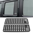 thumbnail image 1 of Rear Door Window Decals, 2 Pcs Rear Door Window Panel Trim Aluminium Alloy Rust Proof  For Car, 1 of 8