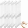 thumbnail image 2 of 20 Pairs Transparent Silicone Anti-Loose Shoelace for High-heeled Shoes with Buckle Clear 128~210x10x0.5mm, 2 of 6