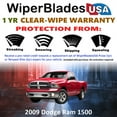 thumbnail image 2 of 2009 Dodge Ram 1500 Beam Wiper Blades Wipers w/1yr Warranty (Set of 2) (WiperBladesUSA), 2 of 5