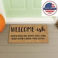 thumbnail image 3 of Evergreen 16 x 28 Inches Welcome-ish Door Mat | Non-Slip Rubber Backing | Dirt catching Natural Coir | Indoor and Outdoor Home Decor, 3 of 6