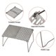 thumbnail image 2 of Camping table Folding Campfire Grill Portable Ti BBQ Grill Outdoor Hiking Camping Grill with Legs Lightweight Camp Tables Portable Foldable, 2 of 5