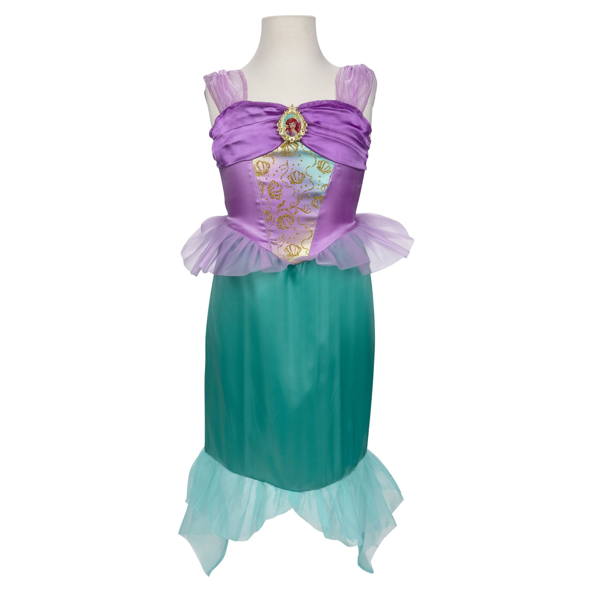 Disney Princess Ariel Tiara To Toe Gift Set, Includes Tiara, Wand, Shoes and Child Size Dress