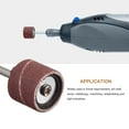 thumbnail image 5 of Uxcell 100 Pack 1/2 Inch Sanding Sleeves Sandpaper Set 320 Grit with 2 Pack 1/8 Inch Drum Mandrels for Rotary Tools, 5 of 5
