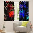 thumbnail image 5 of Gaming Curtains & Drapes Gamer 30%-50% Blackout Curtains ,Video Game Console Gaming Window Curtains Bedroom Decor,Gamepad Black Red Blue Tie Dye Window Treatments, 5 of 6
