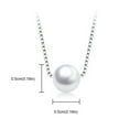 thumbnail image 2 of XIAQUJ Pearl Necklace Women's Fashion Simple Pendant Short Single Layer Collarbone Chain Necklaces & Pendants A, 2 of 7
