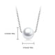 thumbnail image 3 of Collar de perlas de las mujeres de moda Colgante de capa corta Collarbone Cadena, 3 of 6