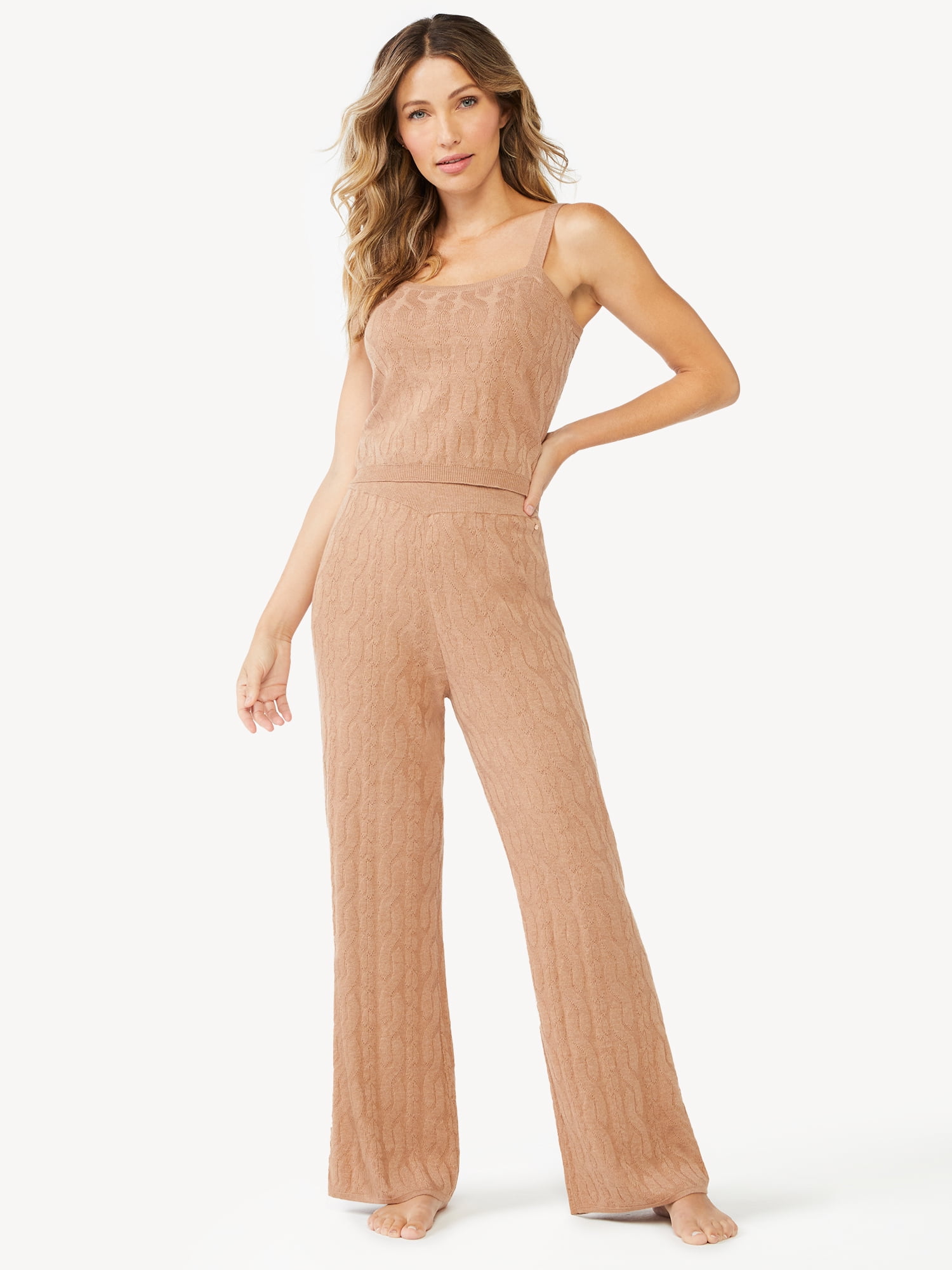 Sofia Intimates by Sofia Vergara Women's Cable Knit Lounge Pants