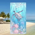 thumbnail image 1 of Toalla de toalla de playa Toalla de baño, hombres, adultos Microfibra de toalla de natación Altamente absorbente para el salón de baño de vacaciones azul, 1 of 8