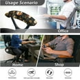thumbnail image 4 of FKELYI Retro Floral Bird Print 3 Pcs Set Office Chair Cover with Removable Armrest Cover Anti-Dust Swivel Gaming Chair Protector Boss Armchair Decor, Large, 4 of 6