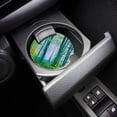 thumbnail image 3 of RYLABLUE Green Forest Oil Painting Set of 4 Car Coaster for Drinks, Absorbent Ceramic Stone Coasters Cup Mat with Cork Base for Home Kitchen Room Coffee Table Bar Decor, 3 of 5