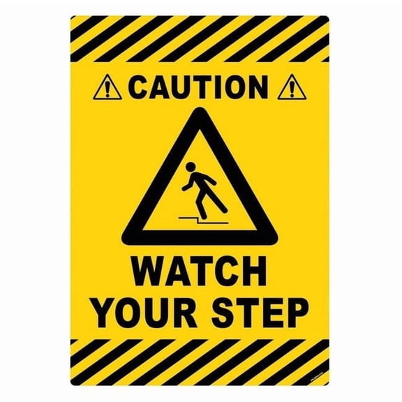 Stranco Anti-Slip Floor Sign,20 inx14 in,Vinyl FS-2014-612