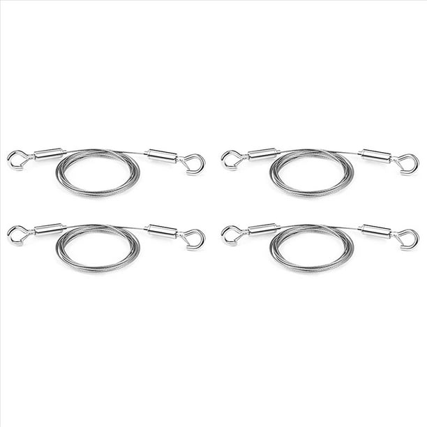 Alambre Ajustable para Colgar Cuadros 4 Piezas Kit de de Espejo 2M X1.5Mm Cuerda de Alambre de Acero Inoxidable de Servicio Pesado
