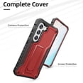 thumbnail image 6 of ExoGuard For Samsung Galaxy S23 Case, Phone Case with Screen Protector and Kickstand (Red), 6 of 7