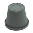 thumbnail image 7 of Bloem Terra 12" Round Plastic Planter with Drainage Holes - Indoor/Outdoor, 2 Gallon Capacity, Lightweight Garden Pot, Basil, 4-Pack, 7 of 7