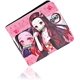 thumbnail image 1 of Bolsa de herramientas Anime Demon Slayer Kamado Nezuko Carteras de cuero artificial Cartera plegable delgada Cartera multiusos, 1 of 5