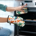 thumbnail image 2 of Cute Dinosaur Pattern Kitchen Oven Mitt and Pot Holder Sets 4 Pcs for Baking, Cooking and Grilling, Heat Resistant Up To 392 °F, 2 of 7