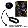 thumbnail image 2 of Termómetro digital para motocicleta de 12 V Medidor de temperatura del agua redondo ultrafino, 2 of 8
