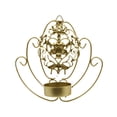 thumbnail image 1 of 鉄製壁掛けキャンドルホルダー 燭台ホルダー 広く使用 吊り下げ穴付き 取り付け簡単 ファッショナブル 丈夫 ダイニングルーム用 Gold Pattern, 1 of 6