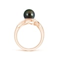thumbnail image 2 of Angara Tahitian Cultured Pearl and Diamond Loop Ring in 14K Rose Gold for Women | June Birthstone Jewelry for Her, 2 of 8