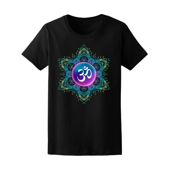 Om Symbol With Mandala T-Shirt Women -Image by Shutterstock, Female Medium