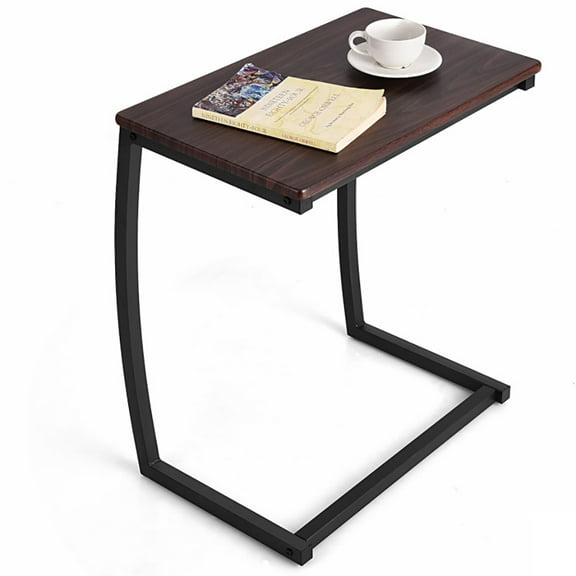 YYAo Dining Table,Side Table,Nightstand,Steel Frame C-shaped Sofa Side End Table-Coffee