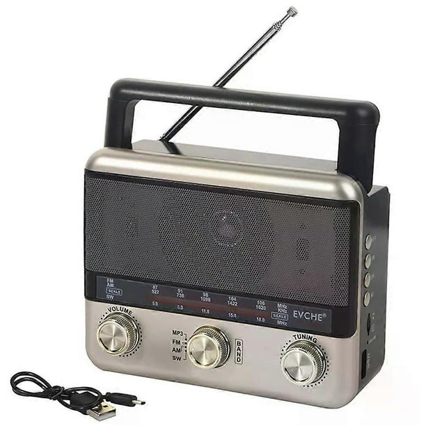 Kitchen Radio, Portable Radio, Kitchen Radio Nostalgia Radio with Bluetooth, Simple Radio for Seniors