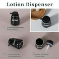 thumbnail image 2 of Bathroom Countertop Dispensers-Modern Ceramic Soap Lotion Dispenser Bottles, Hand Soap Dispenser for Bathroom, Dish Soap Dispenser for Kitchen, Easy-to-Press Pump (Black, Labeled Lotion), 2 of 7