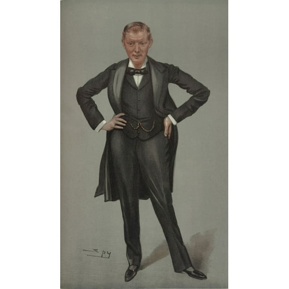 A Caricature Of Winston Churchill By Spy For Vanity Fair Magazine. 1900 History (18 x 24)