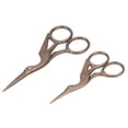 thumbnail image 4 of Retro  Black Stainless Steel Carving Crane Shape Sewing Scissors With Two Sizes For Sewing Or Daily Use, 4 of 8