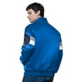 thumbnail image 2 of Men's Starter Blue Dallas Mavericks Triple Option Varsity Full-Snap Satin Jacket, 2 of 2