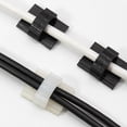 thumbnail image 5 of UNTERING Cable Ties 10pcs Cable Clamp Adhesive Wire Clip Tie Fixer Management Fastener Buckle Mounting Desk Line White Black, 5 of 7