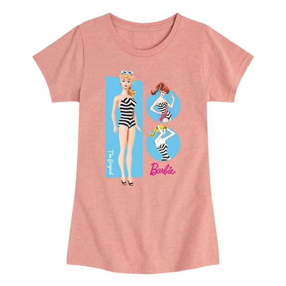 Barbie - 1959 - Toddler And Youth Girls Fitted Short Sleeve Graphic T-Shirt