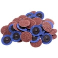 thumbnail image 2 of 50Pcs 2in Sanding Grinding Discs 36 Grit Aluminum Oxide Die Grinder Roll Lock Disc Rust, 2 of 7