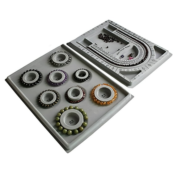 TUWAFE Bead Board Bracelet Beading Tray Necklace Design DIY Craft Jewelry Meter Panel