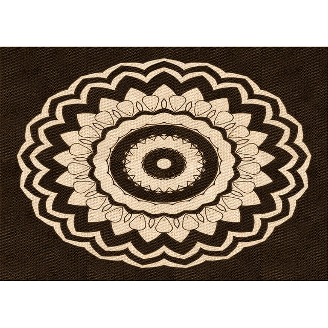 Ahgly Company Machine Washable Indoor Rectangle Transitional Light Copper Gold Area Rugs, 8' x 10'