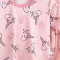 thumbnail image 3 of larppty Children Girl Pajamas Set Soft Comfy Sleepwear Pajamas(3-4 Years,Pink), 3 of 3