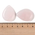 thumbnail image 3 of Natural Rose Quartz Pendants Teardrop Charms 33~33.5x24.5~25x7.5~8mm Hole: 2~2.3mm, 3 of 3