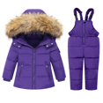NANAHuang Winter Children Clothing Set 30 Degree Down Jacket For Girls
