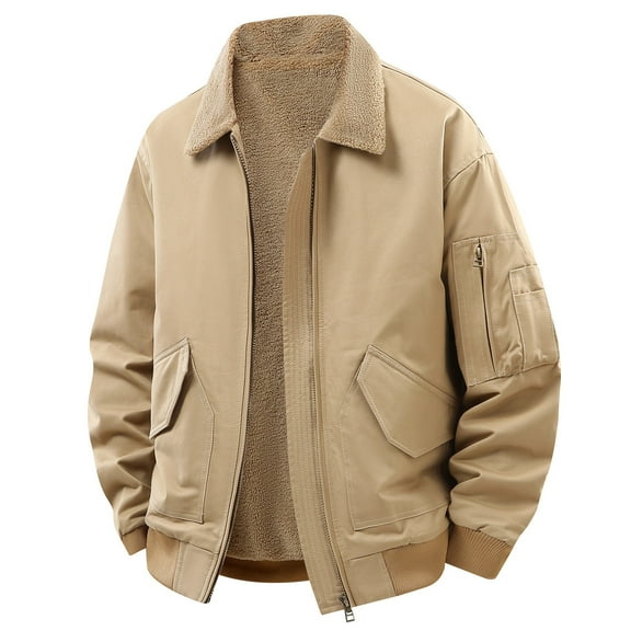 TIANZEN Heavyweight Jacket For Winter Lined Warm Coat With Thick Warmth Thermal Insulation Cold Weather Outerwear Happy Jackets Linking Padded Jacket Warbler Jacket