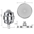 thumbnail image 3 of Filtre de Pomme de Douche 20 Étapes - Haute Pression 5 Réglages, Chrome pour Élimination du Chlore des Eau Dure, 3 of 6