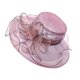thumbnail image 2 of Flor Red Hilo Sombrero para el sol Playa Protector solar Sombrero para el sol Mujer Organza Sombrero de copa Wmkox8yii jkg5752, 2 of 2