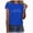 A49-Blue, variant on Women T-Shirt Printed Casual Fashion Soild Color Short Sleeve Tops