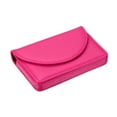 thumbnail image 3 of Uxcell PU Leather Magnetic Closure Name Cards Case Business Card Holder Rose Red, 3 of 5