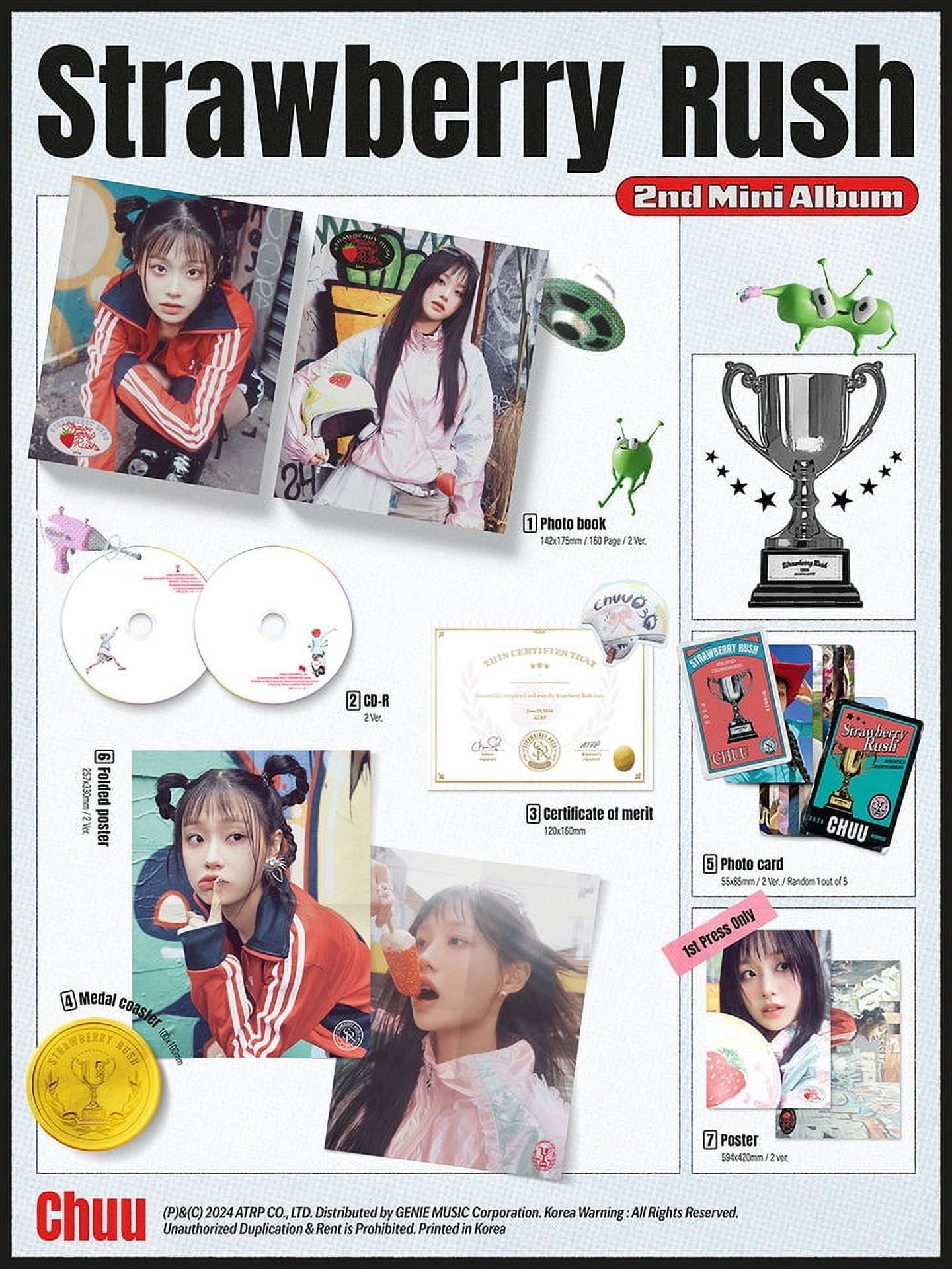CHUU - [STRAWBERRY RUSH] 2nd Mini Album STRAWBERRY Version