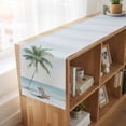thumbnail image 6 of Table Runners 48 Inches Long Dress Scarves, Coastal Beach Farmhouse Kitchen/Dining Table Runner, Short Coffee Tablerunners, Summer Palm Tree Nautical Ocean Seaside 13x48 Inch, 6 of 9